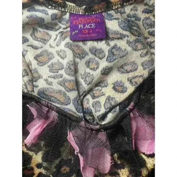 LEOPARD KITTY PRINCESS COSTUME XS 4 TCP CAT HALLOWEEN DRESS CHILDREN'S PLACE - Picture 4 of 8